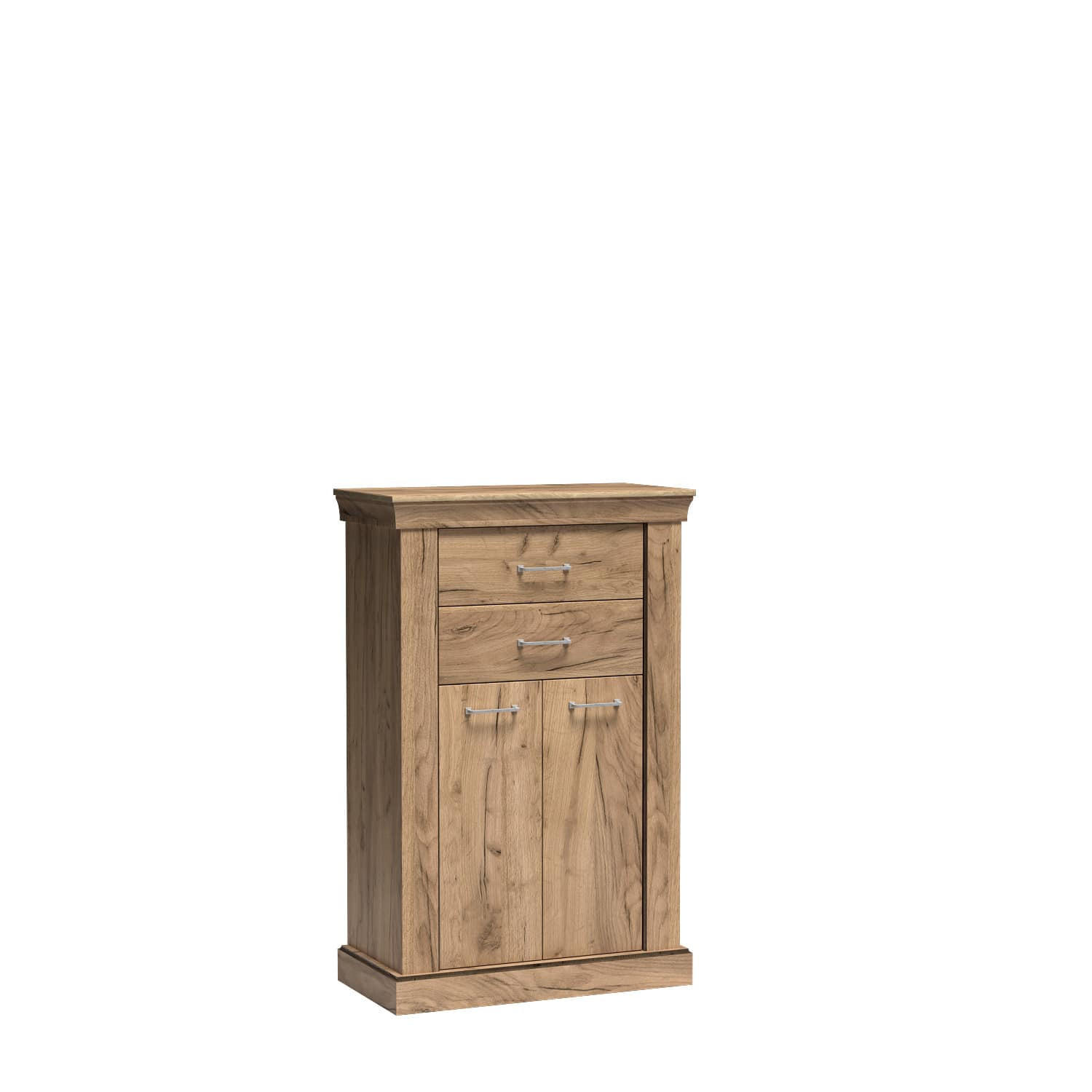 KOMMODE Antica New AN-3 Kraft Gold - Wildeiche, Holzwerkstoff (82/127/42cm)