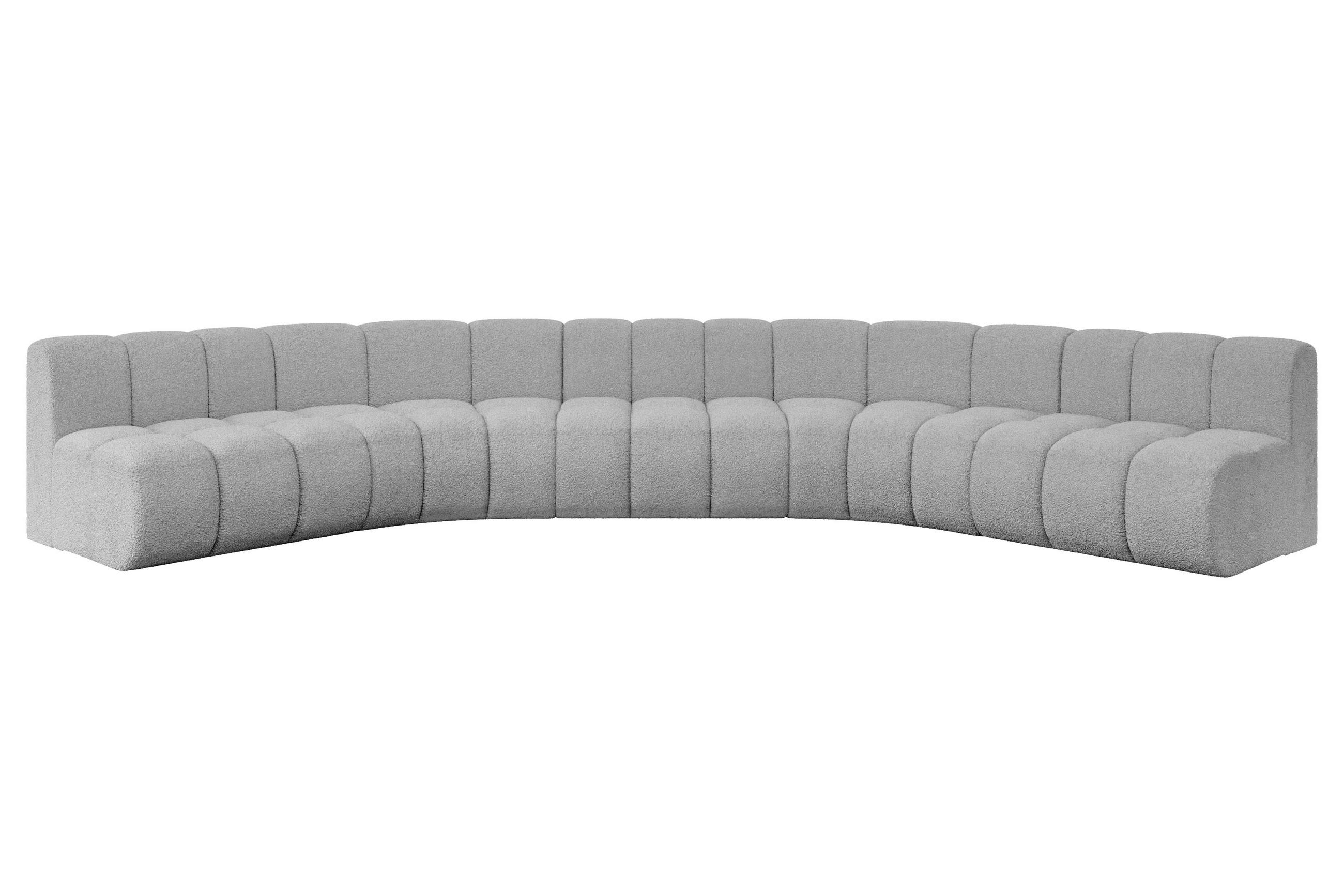 WOHNLANDSCHAFT modulares Sofa Montra-U1 - 490x174x70 cm Hellgrau - Hellgrau, Holzwerkstoff/Textil (490/70/174cm) - ALTDECOR