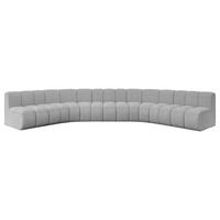 WOHNLANDSCHAFT modulares Sofa Montra-U1 - 490x174x70 cm Hellgrau - Hellgrau, Holzwerkstoff/Textil (490/70/174cm) - ALTDECOR