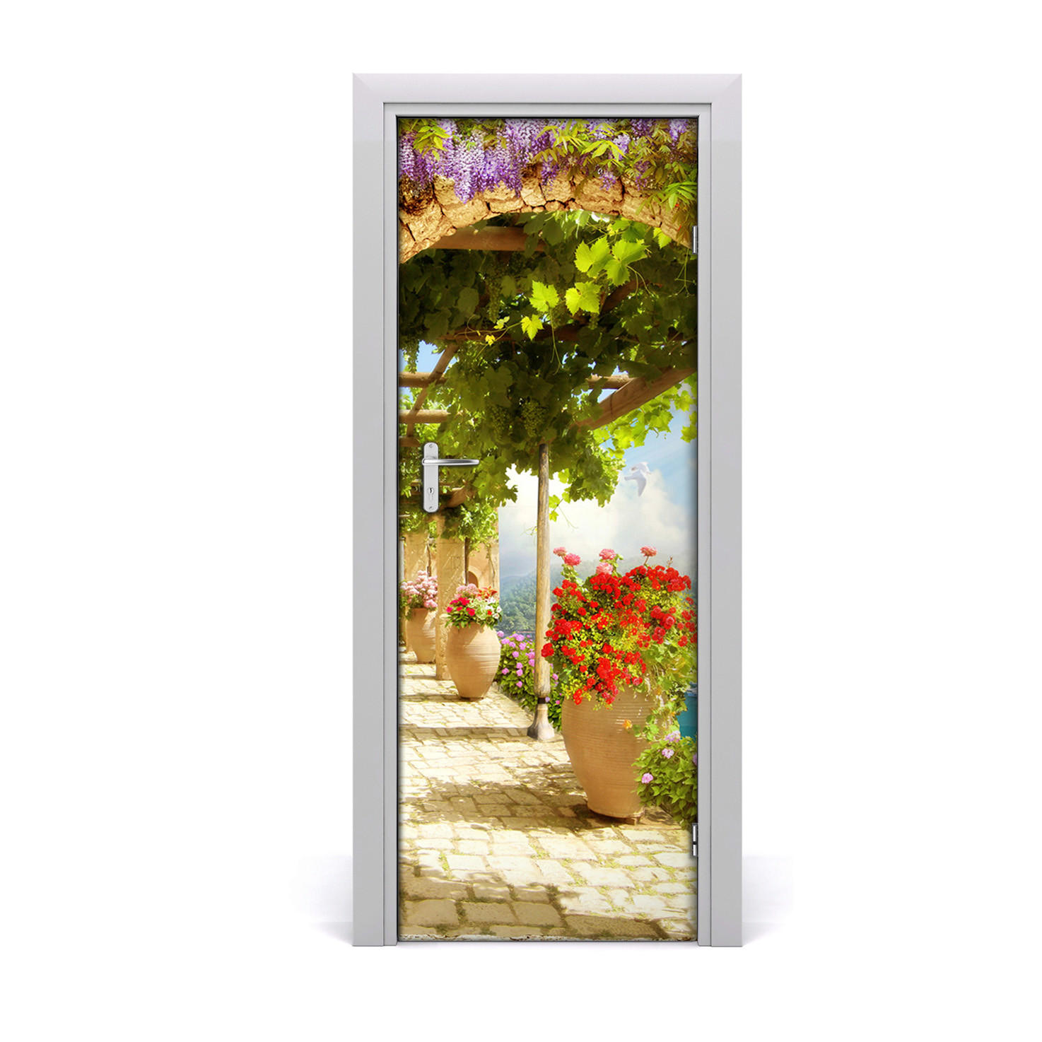 TÜRAUFKLEBER 75x205 cm Dekorativ für Türen - Waldgrün, Kunststoff (75/205/0.01cm) - TULUP