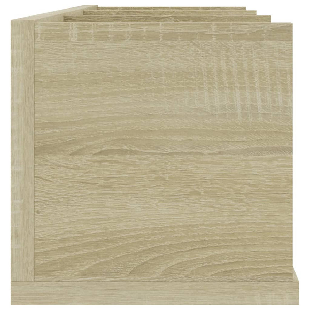WANDREGAL mit 3 Fächern 75/18/18 cm aus Holzwerkstoff Sonoma-Eiche Dekor - Beige, Holz (75/18/18cm) - vidaXL