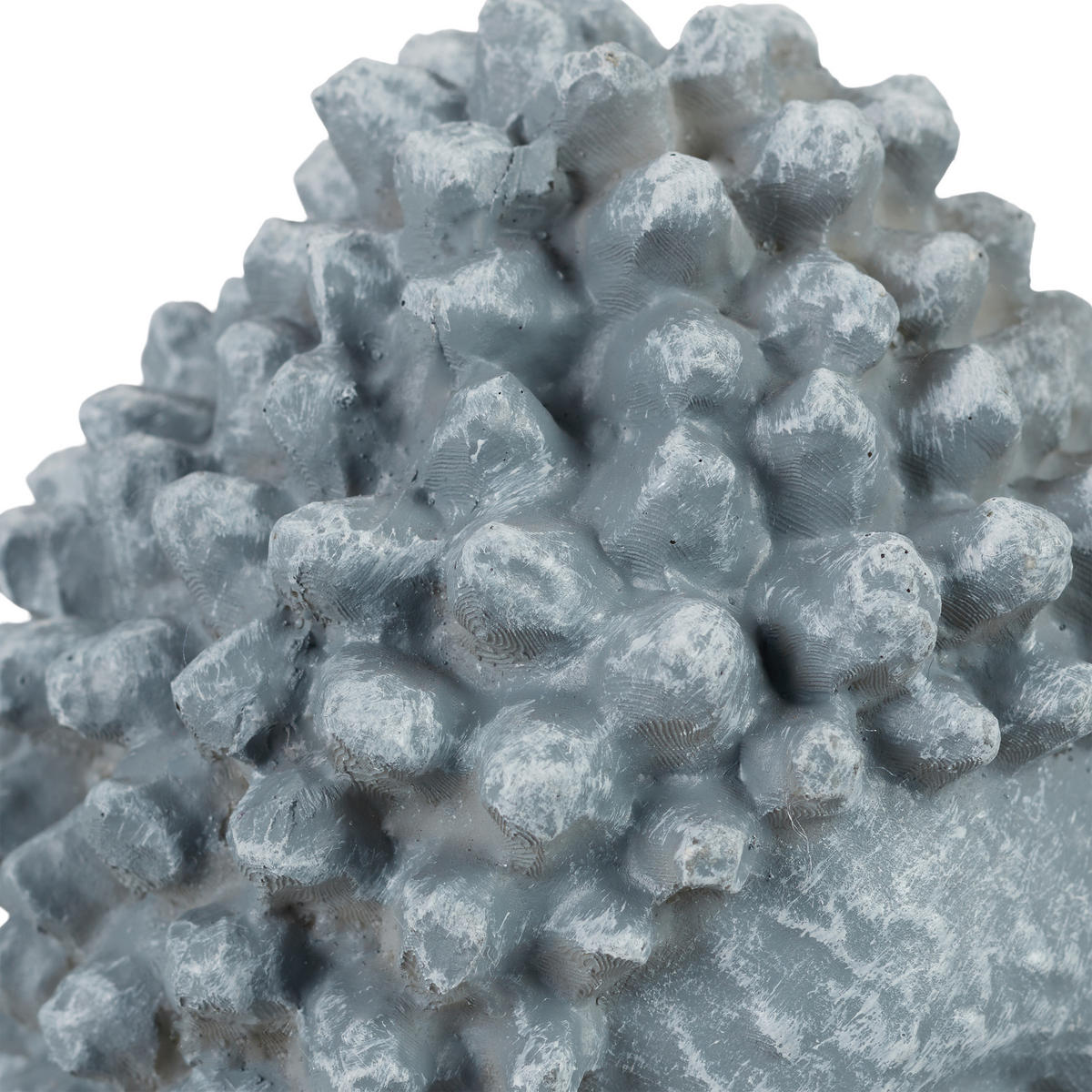 BUDDHAFIGUR - Grau, Kunststoff (10/18/8cm) - Relaxdays