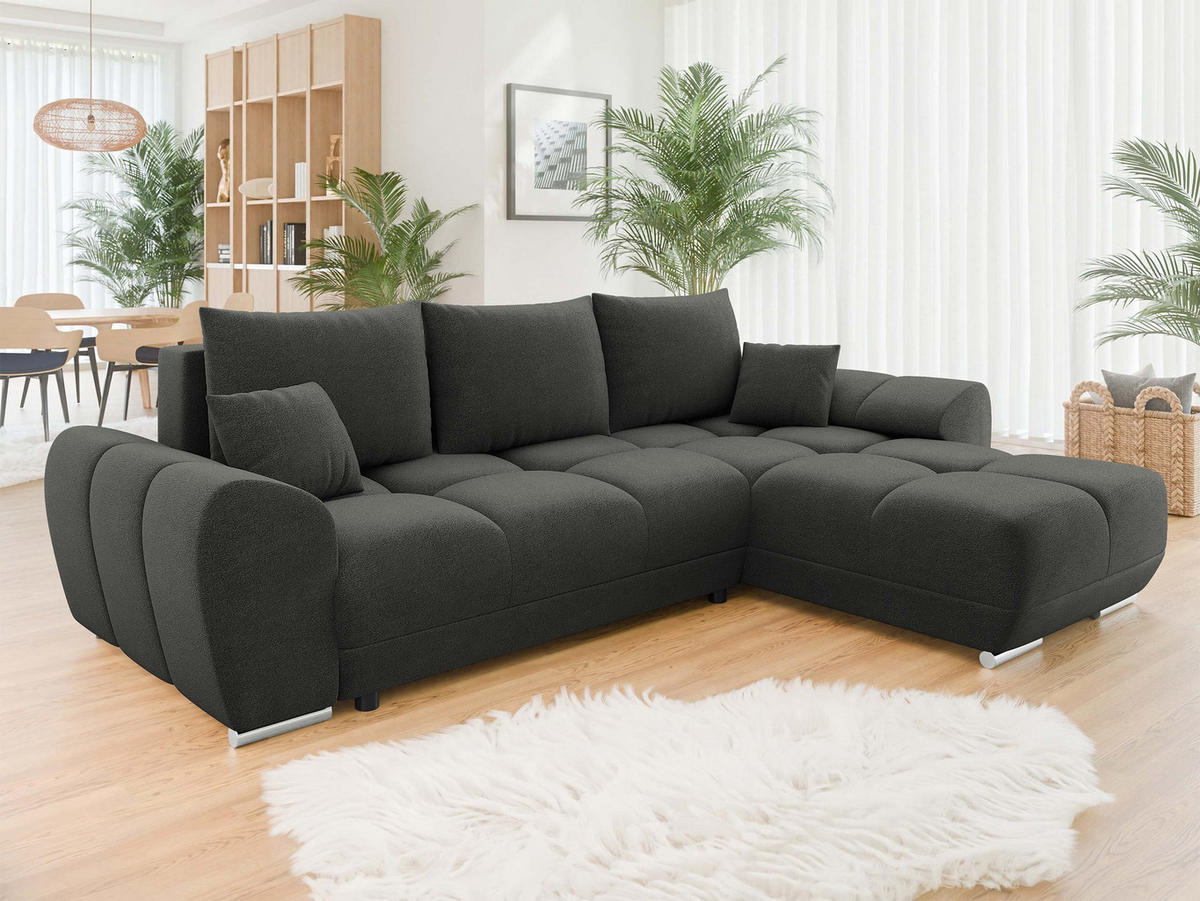 ECKSOFA Logo - Anthrazit, Holz/Kunststoff (291/183cm) - MIRJAN24