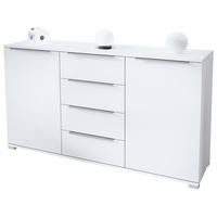 SIDEBOARD Linio Weiß matt - Weiß, Holzwerkstoff (138.5/75.5/35cm) - Vladon