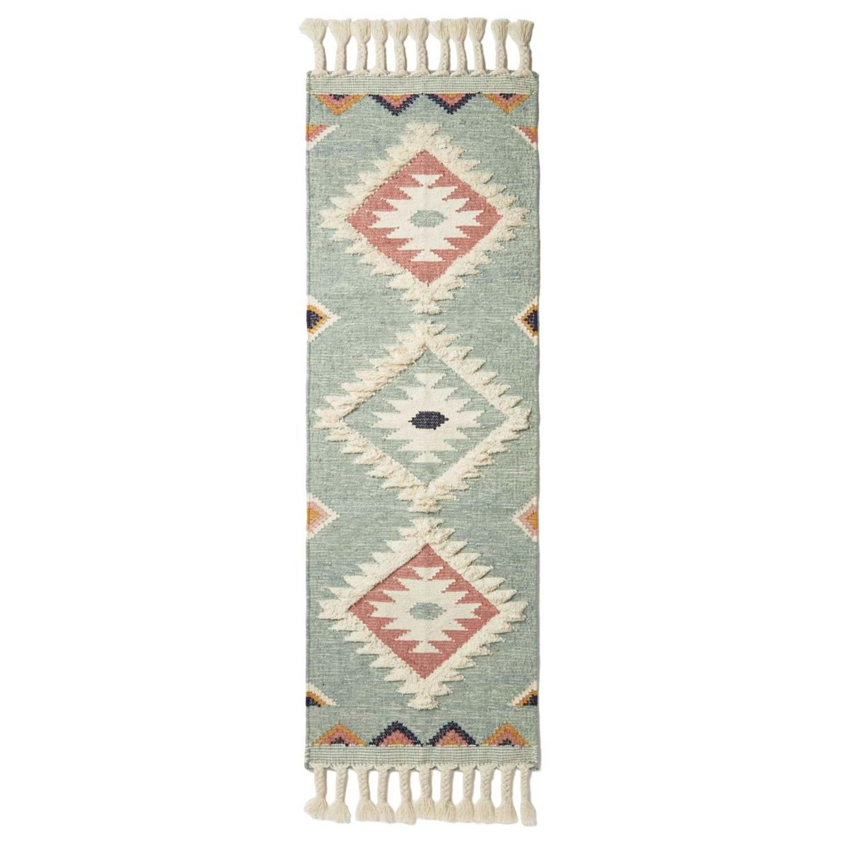 KELIM-TEPPICHLÄUFER Tenali 66/200 cm - Multicolor, Textil (66/200cm) - Homescapes