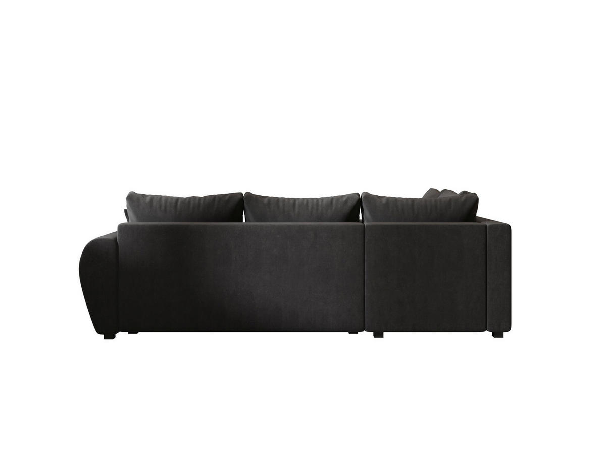 ECKSOFA MOLISA L PLUS Itaka 27 Rechts mit Schlaffunktion - Dunkelgrau, Textil (235/175cm) - Bedante