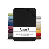 SPANNBETTTUCH Basic Jersey schwarz, 120x200 cm - Schwarz, Textil (120/200cm) - Castell