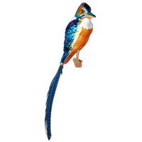 CHRISTBAUMSCHMUCK Eisvogel Blau 11cm (Glas / 1 Stk.) - Blau, Glas (4/11/7cm) - Krebs Glas Lauscha