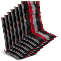 HOCHLEHNER Highlux HL 120x52x7cm Schwarz-Rot-Weiß-Kariert (7tlg) - Schwarz, Textil (52/120cm) - Beautissu 