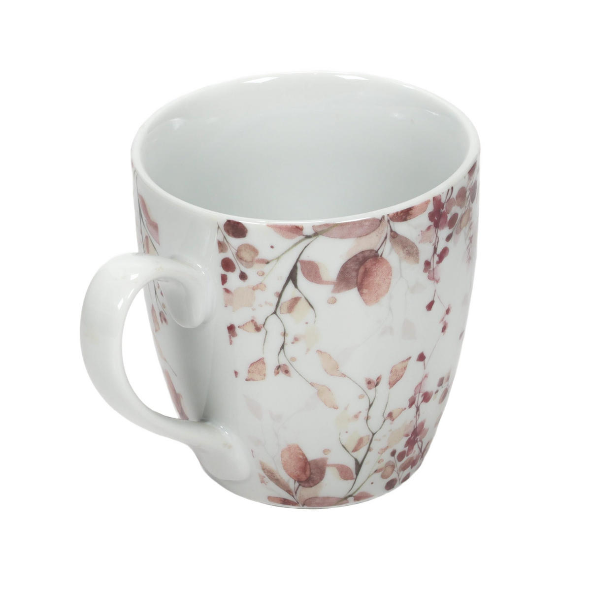 PORZELLANBECHER mit Blumenmuster Bernada Muster 2 480 ml 14/10/10 cm - Multicolor, Keramik (0.48L) - Boltze Home