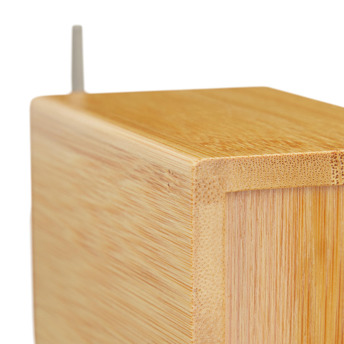 SEIFENSPENDER - Hellbraun, Holz/Kunststoff (6.5/17.5/6.5cm) - Relaxdays