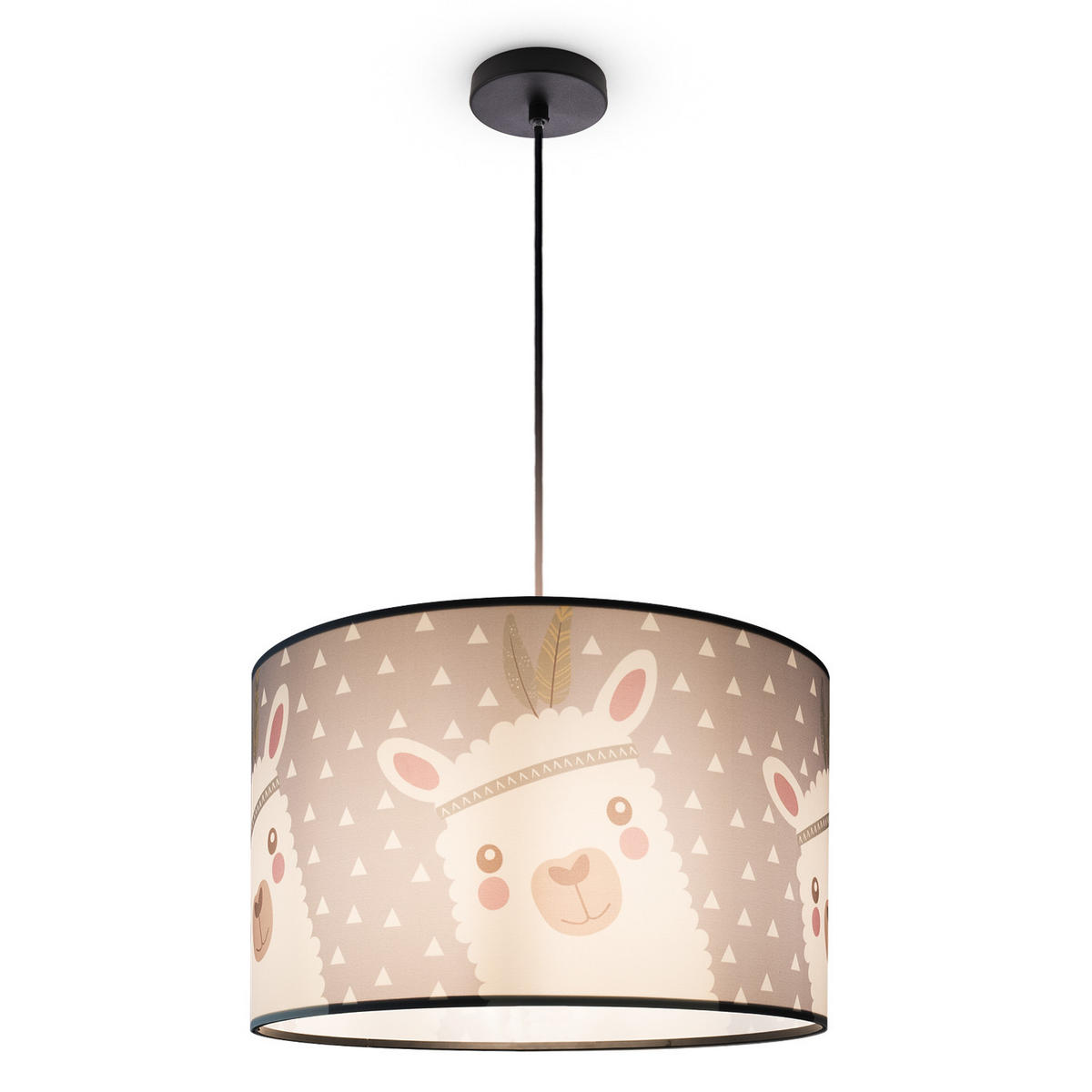 PENDELLEUCHTE Hugo Pd1 Ela 214 - Schwarz, Metall (45.5/45.5/27cm) - Paco Home