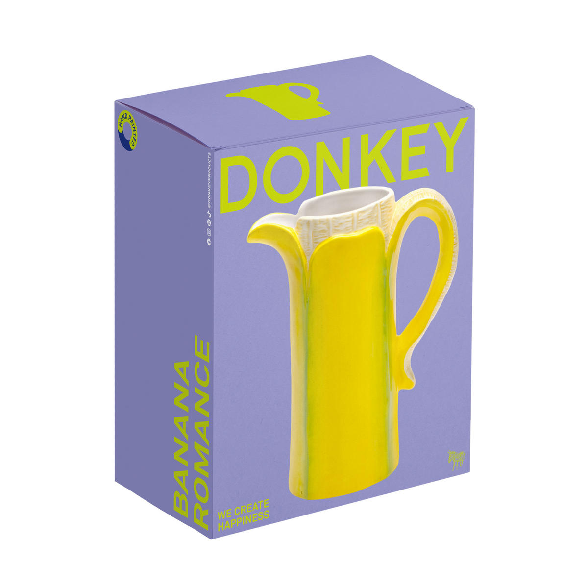 KARAFFE Banana Romance, Krug, Dolomit, Gelb, 23 cm - Gelb, Keramik (1L)