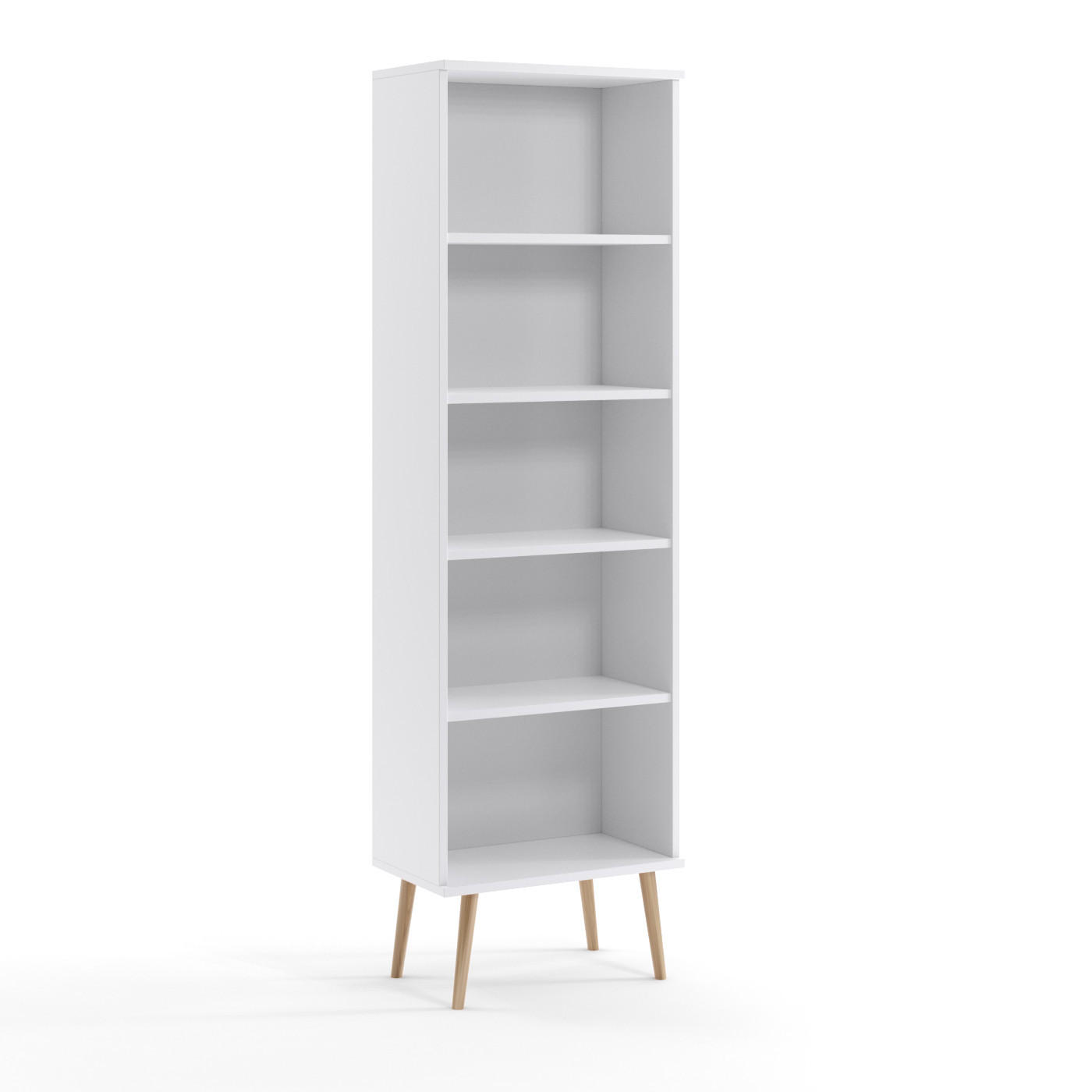 Fedve Standregal Weiß 46x180x32 cm