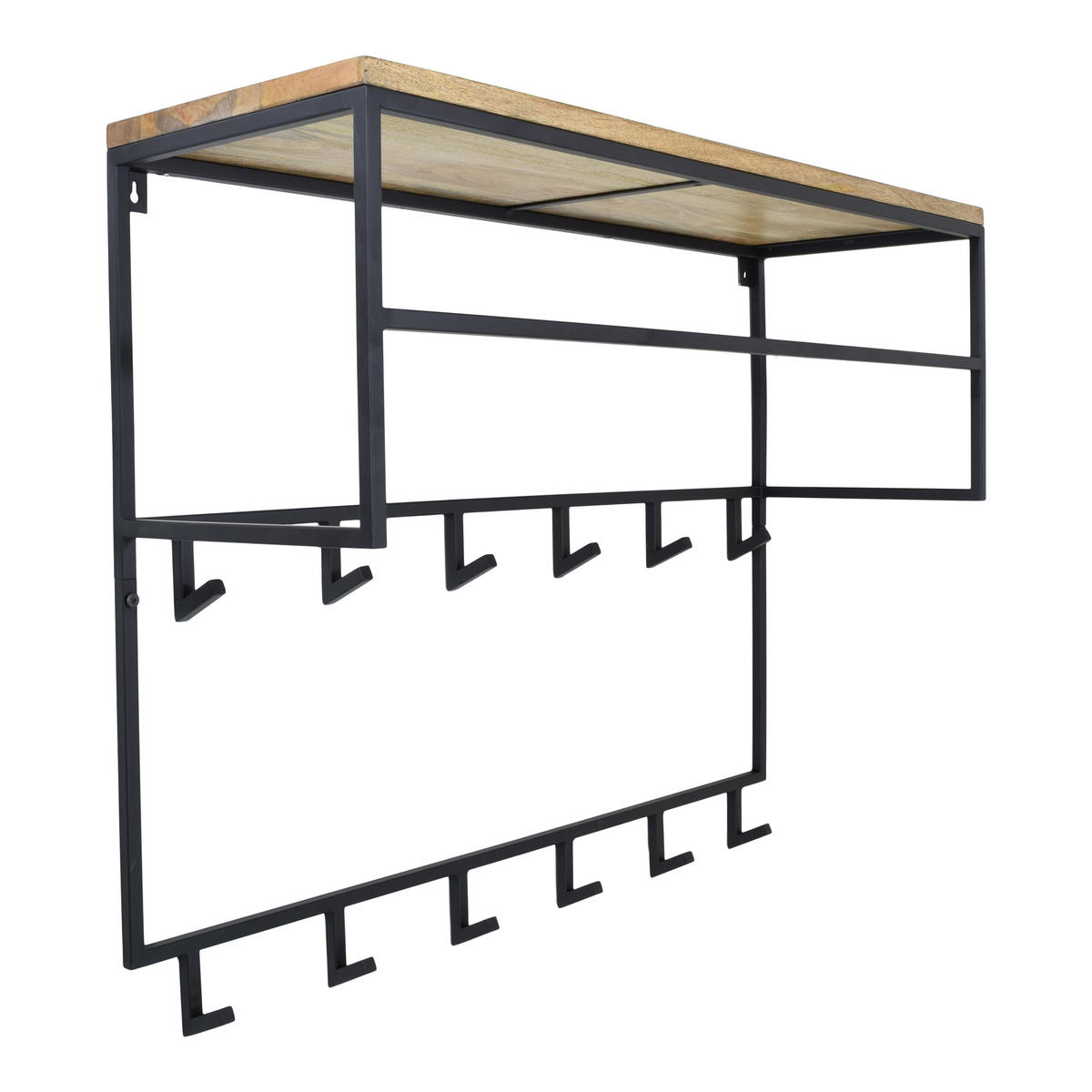 KLEIDERABLAGE Jip Schwarz - Schwarz, Metall (100/80/33cm) - LOFT42