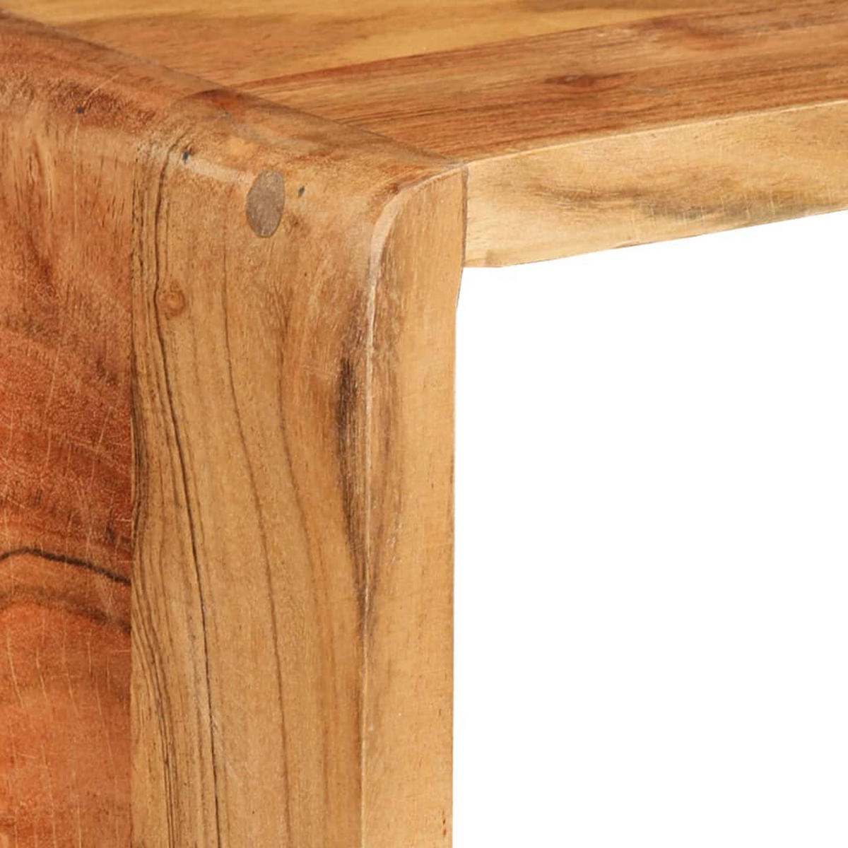 3-TLG. Würfelregal-Set Massivholz Akazie - Braun, Holz (15/25/80cm) - furnicato
