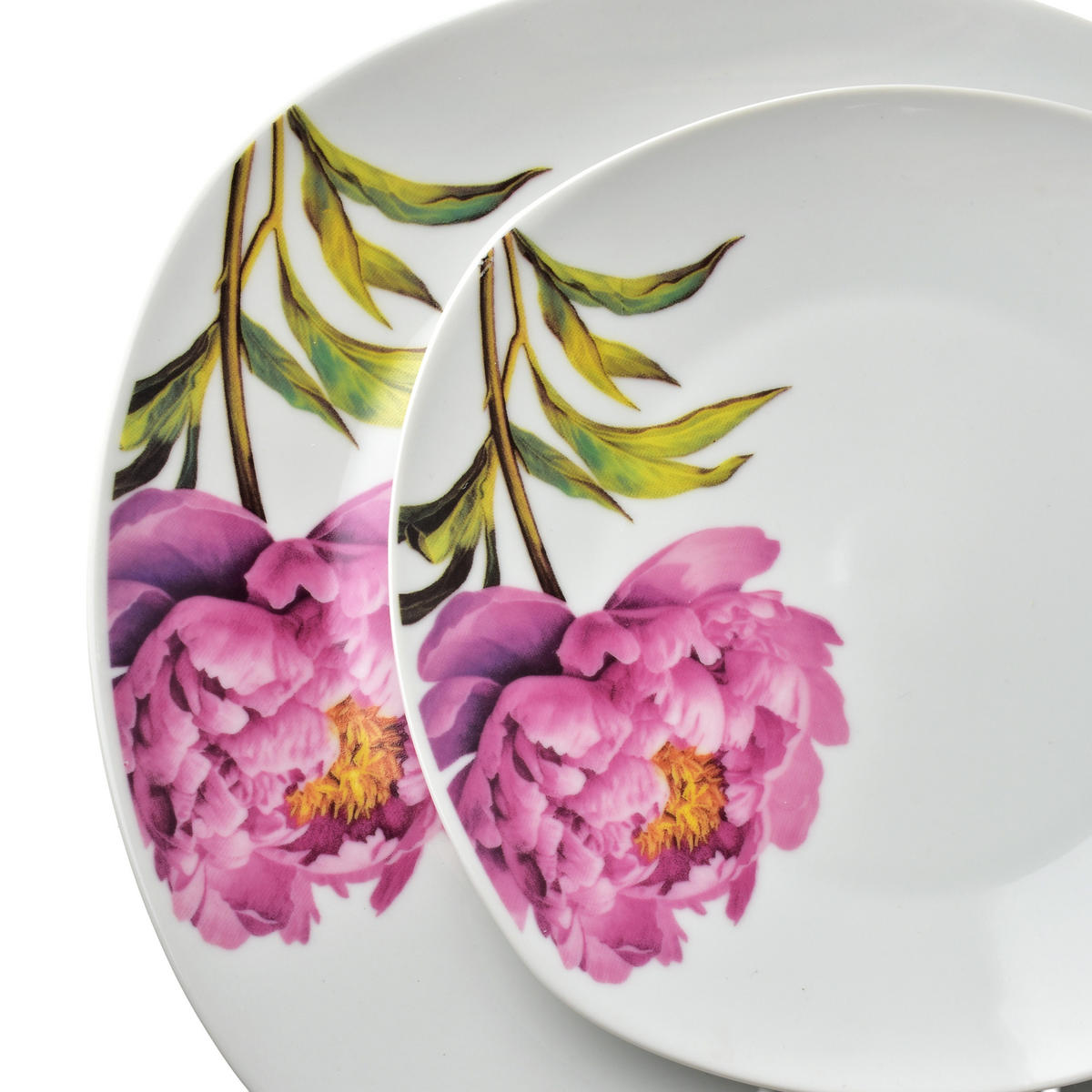 GESCHIRR-SET Lea 16-tlg Rosa 30/30/40cm Porzellan - Rosa, Keramik (30/40/30cm) - Mondex