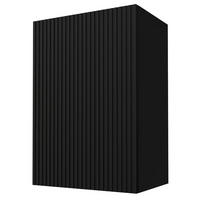 KÜCHENHÄNGESCHRANK Lamello W2/50 Schwarz Matt / Schwarz 50 / 32,5 / 72cm - Dunkelgrau/Schwarz, Holz/Holzwerkstoff (50/72/32.5cm) - Feldmann-Wohnen