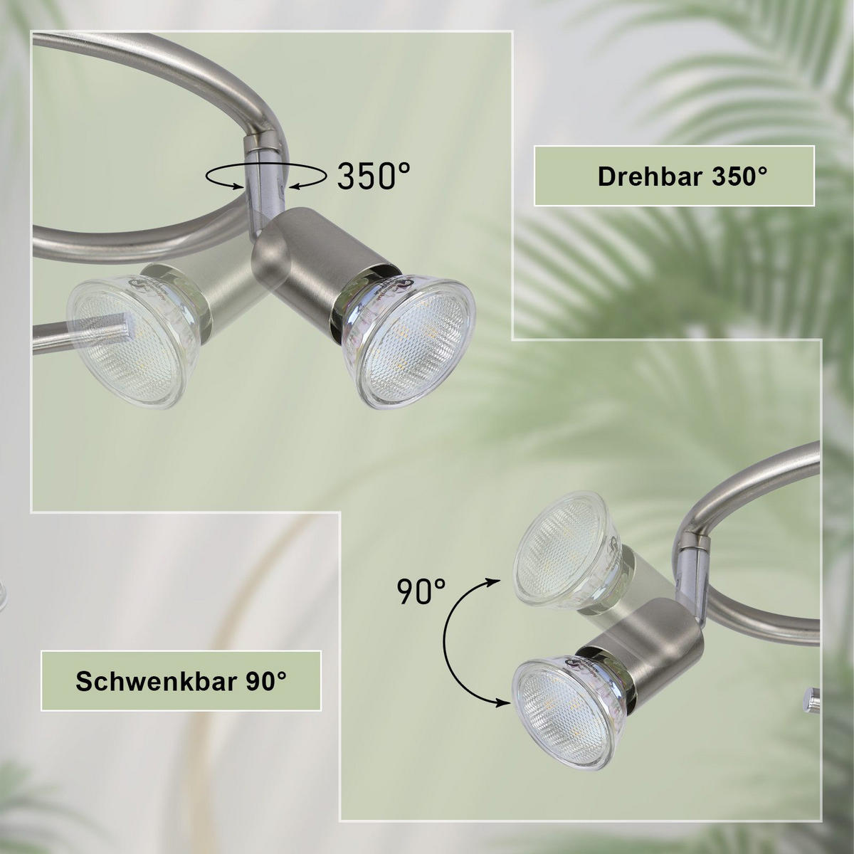 DECKENLEUCHTE Lyng 42/15/42cm - Silberfarben, Metall (42/15/42cm) - Nettlife