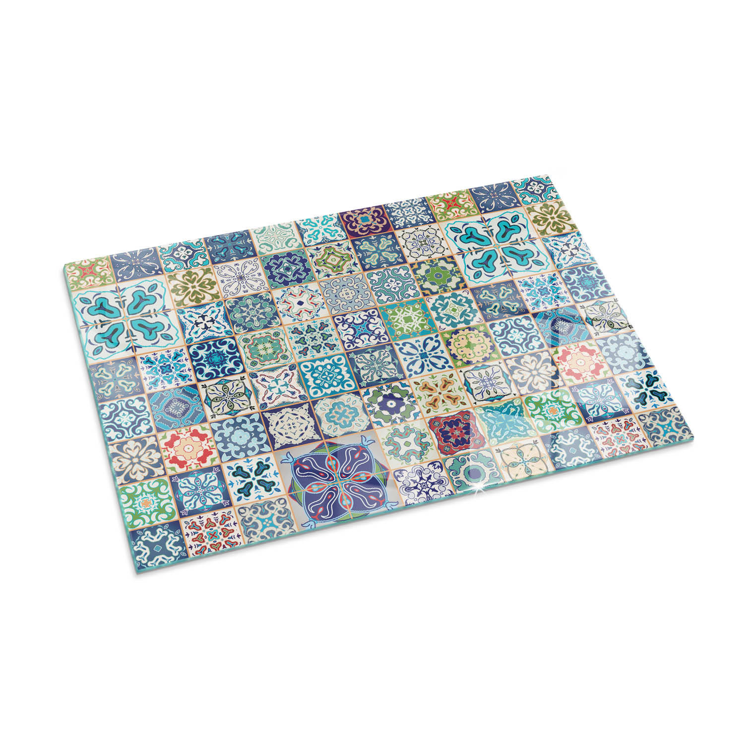 ArtPrintCave Glasplatte Blau 100x70x0.4 cm