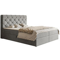 BETT Grau FOX 7 180x200 cm - Grau, Textil (180/200cm) - Sepro Meble