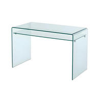 SCHREIBTISCH mit 1 Ablage - Glas - STILEOS - Transparent, Glas (120/60/75cm) - Vente-Unique