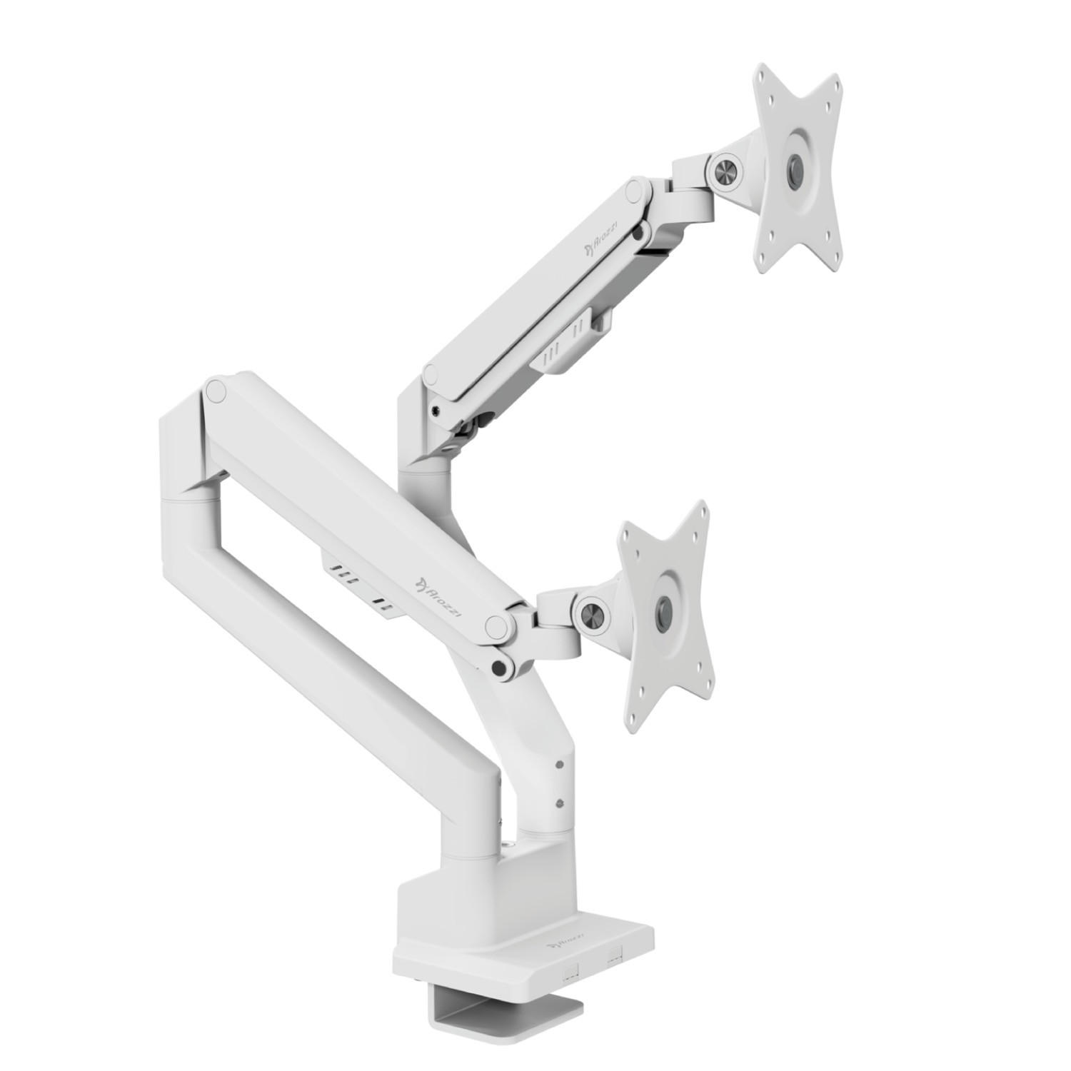 MONITORARM Alzare Neo Duo Weiß - Weiß, Metall (51/99/50cm) - Arozzi