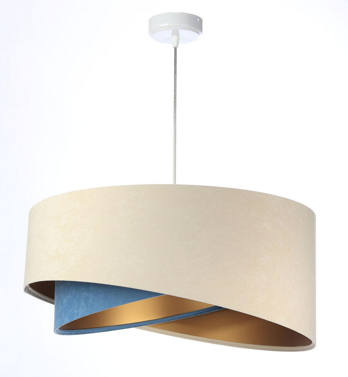 HÄNGELEUCHTE Gold 50/23 cm - Goldfarben, Kunststoff (50/1.3/23cm) - ONZENO