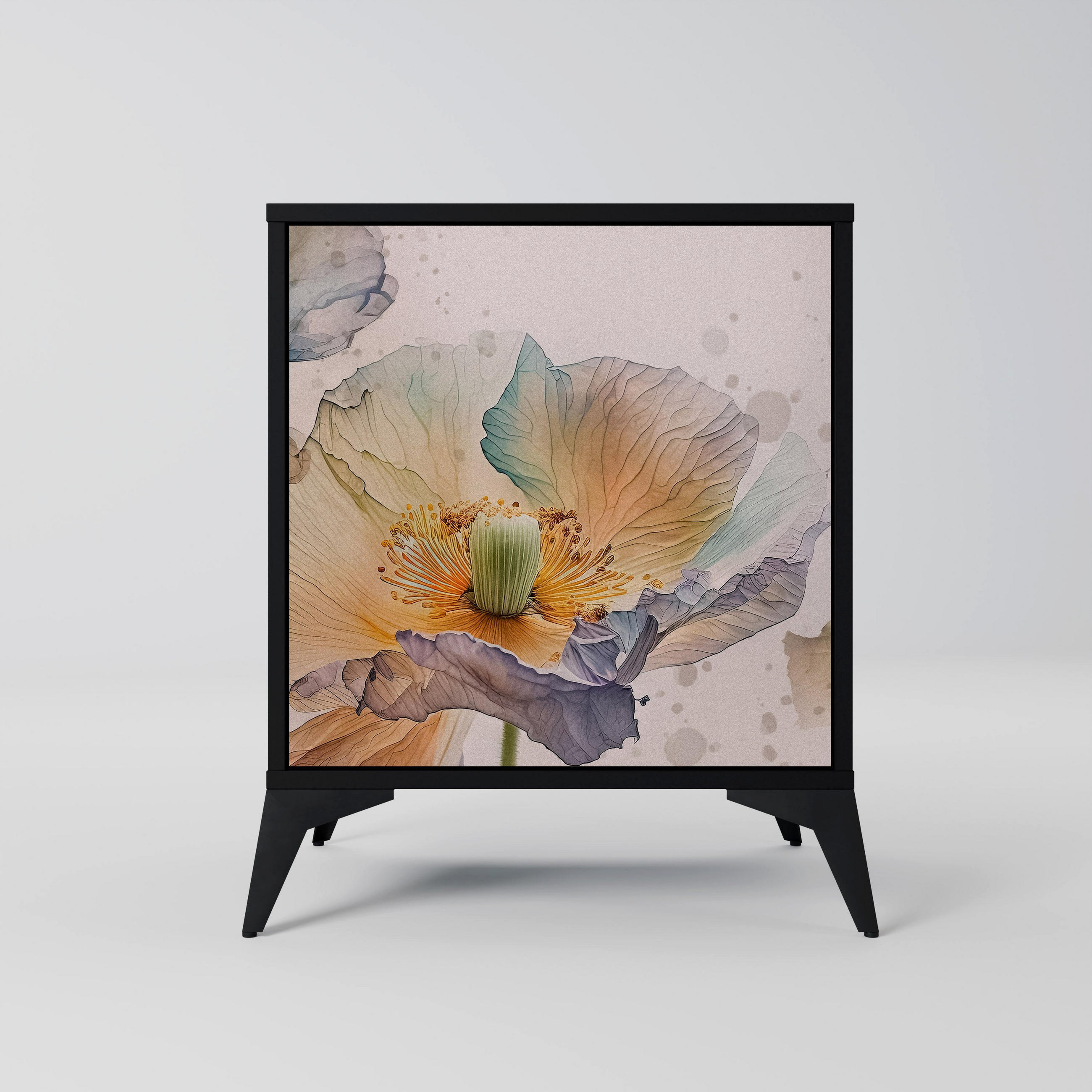 SpaceRebels Sideboard Schwarz 57.5x70.5x42 cm