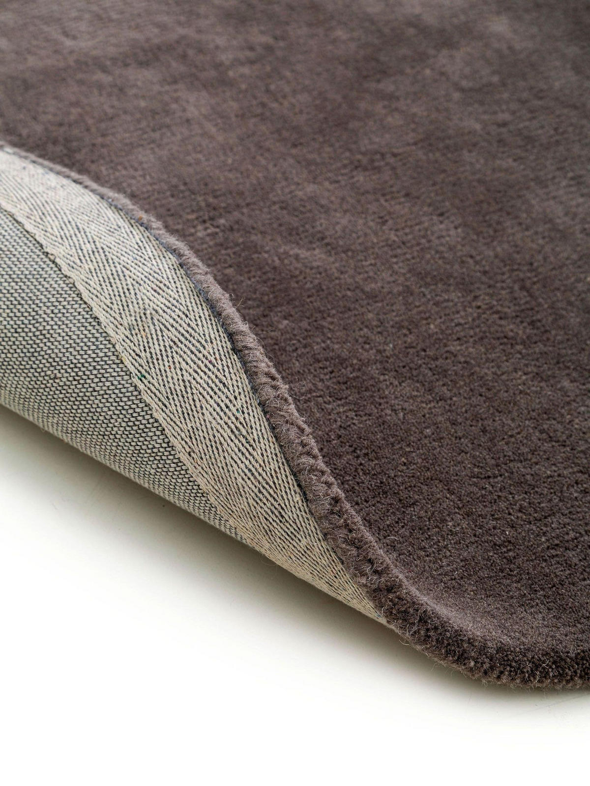 TEPPICH Wollteppich Shape Taupe - Taupe, Textil (160/1cm) - KUNSTLOFT
