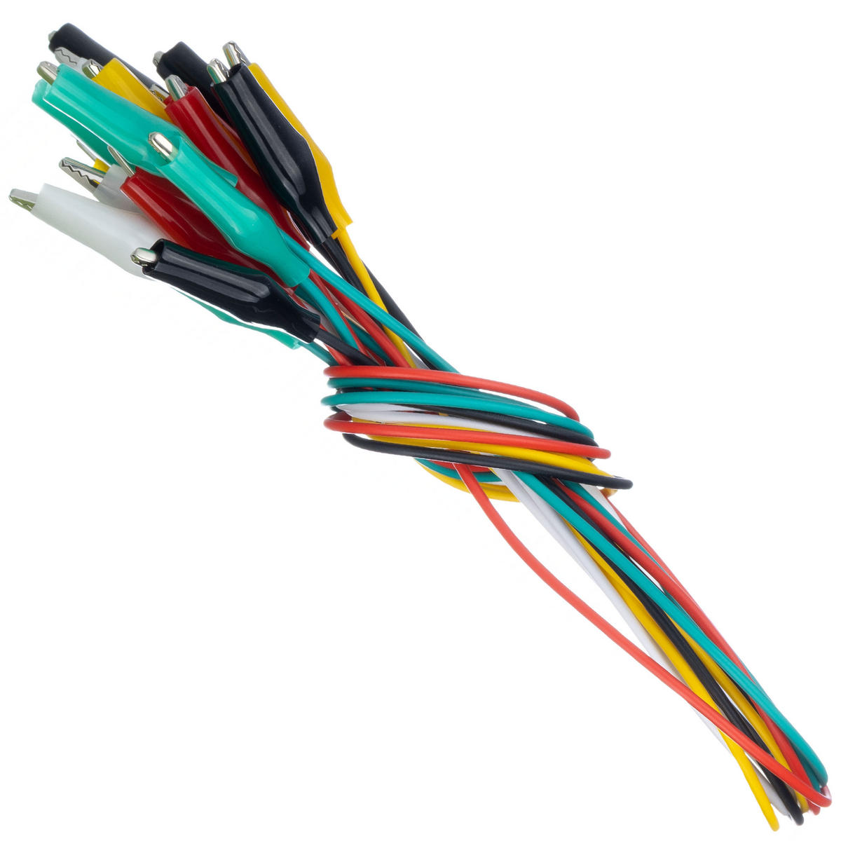 MESSKABEL Universal 10er-Set, 50 cm, beidseitig mit Krokodilklemmen 27 mm - Multicolor, Kunststoff/Metall (10/10/10cm)