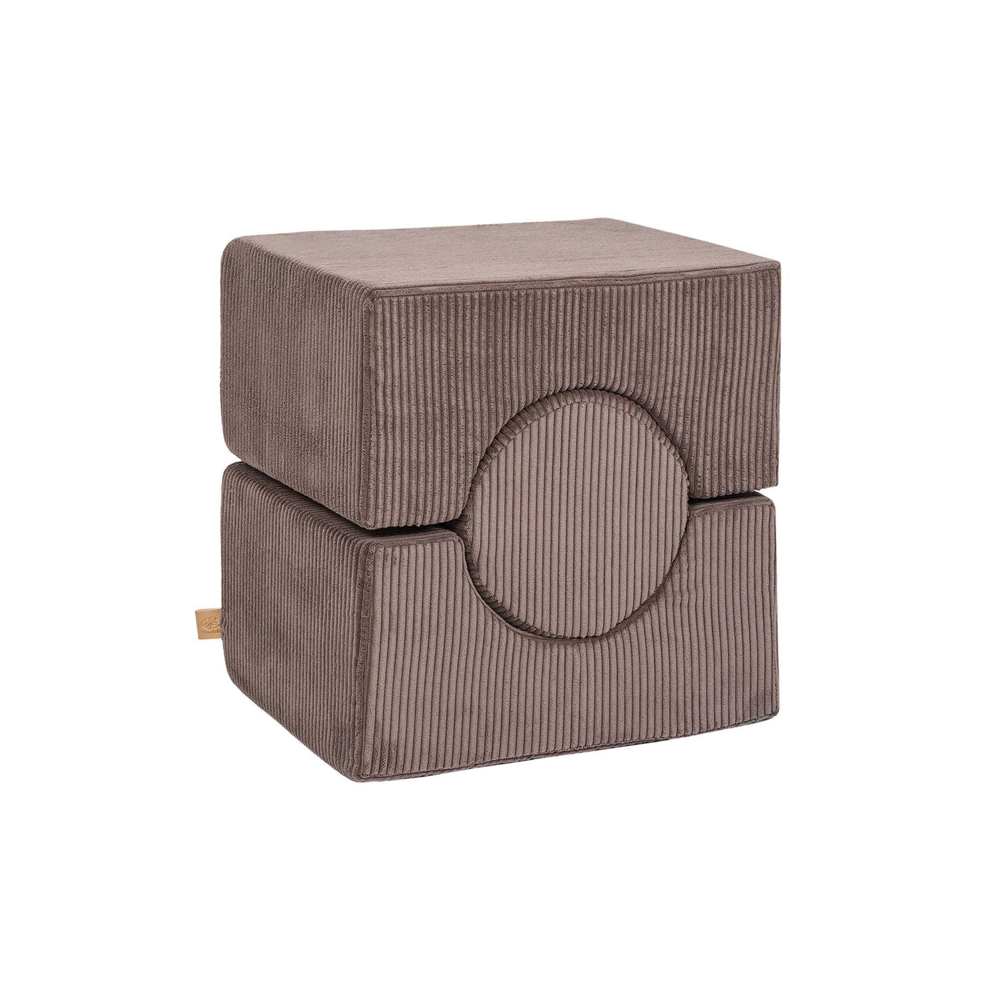 SCHAUMSTOFF-BAUSTEINE für Kinder, Shape, Cord, Braun - Braun, Textil (45/30/55cm) - MeowBaby