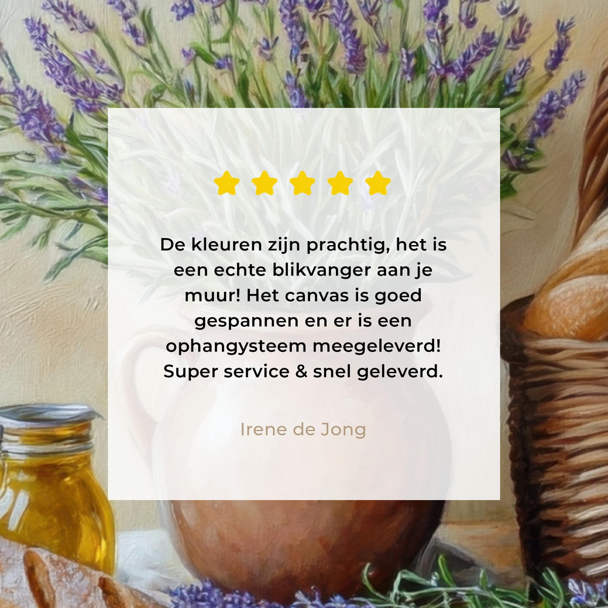 LEINWANDBILD Lavendel - Brot - Stilleben Wohnzimmer Groß 120x80 cm - Flieder, Textil (120/80cm) - MuchoWow