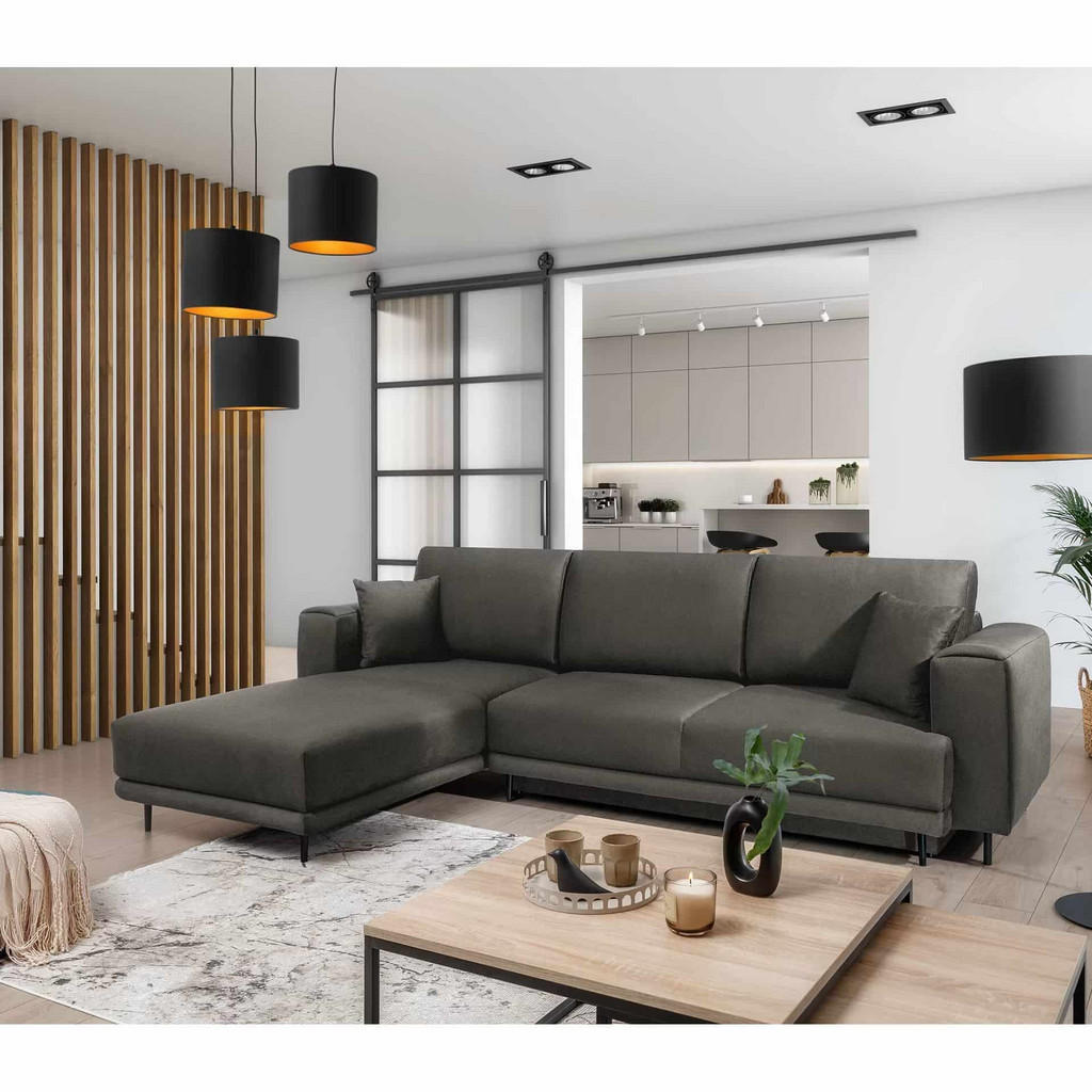 Thumbnail - Eltap Ecksofa, Grau, Textil, 3-Sitzer, L-Form,L-Form, 289x190 cm, Wohnzimmer, Sofas & Couches, Wohnlandschaften, Ecksofa...