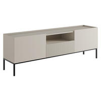 TV-ELEMENT Como 180 2D1SZ - Kaschmir/Schwarz, Holzwerkstoff/Metall (180/60/42cm) - MIRJAN24