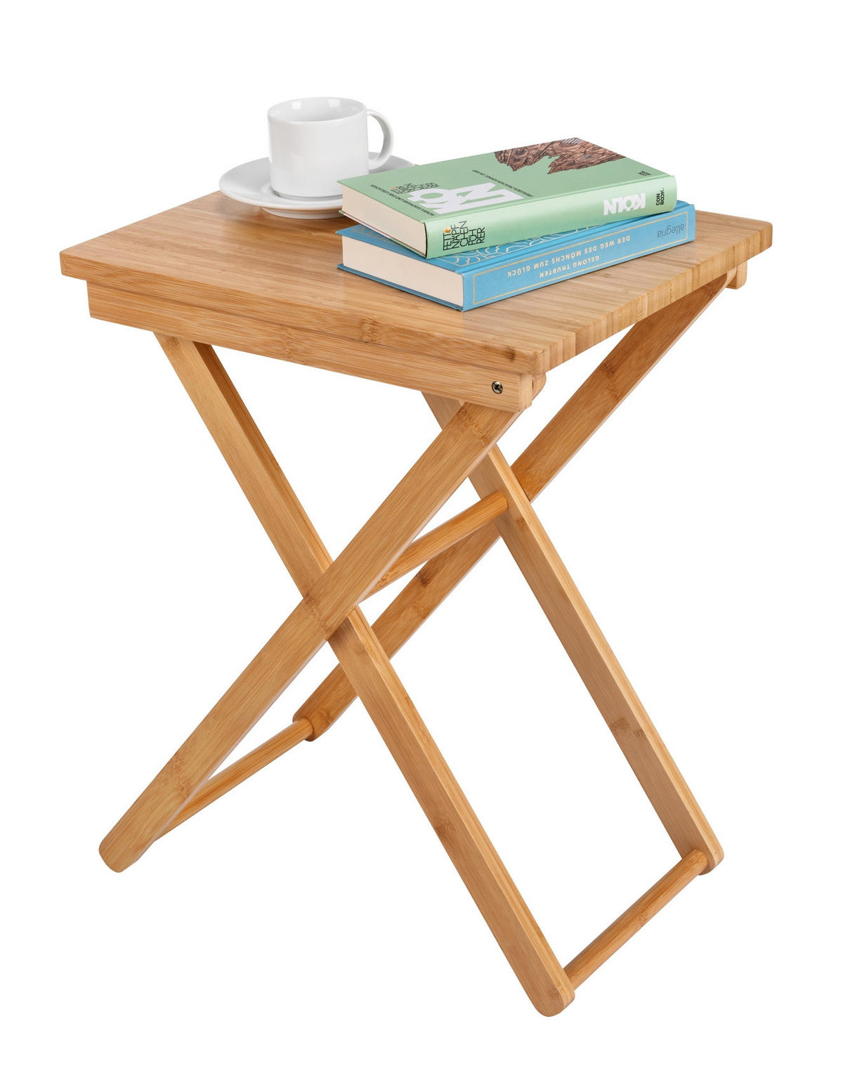 KLAPP-TISCH Bambus Maui - Braun, Naturmaterialien (42/31/52cm)