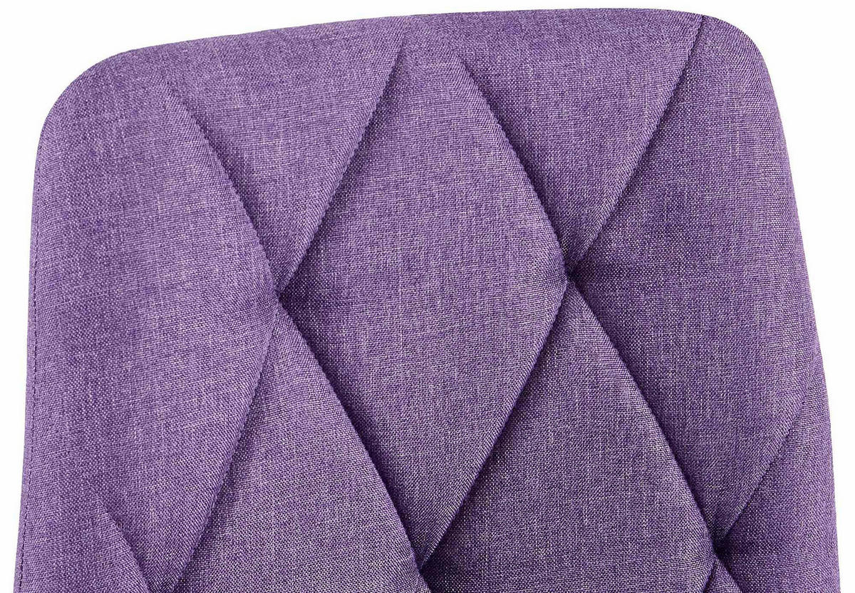 ESSZIMMERSTUHL Stoff Lila - Lila/Schwarz, Textil/Metall (45/85/55cm) - CLP