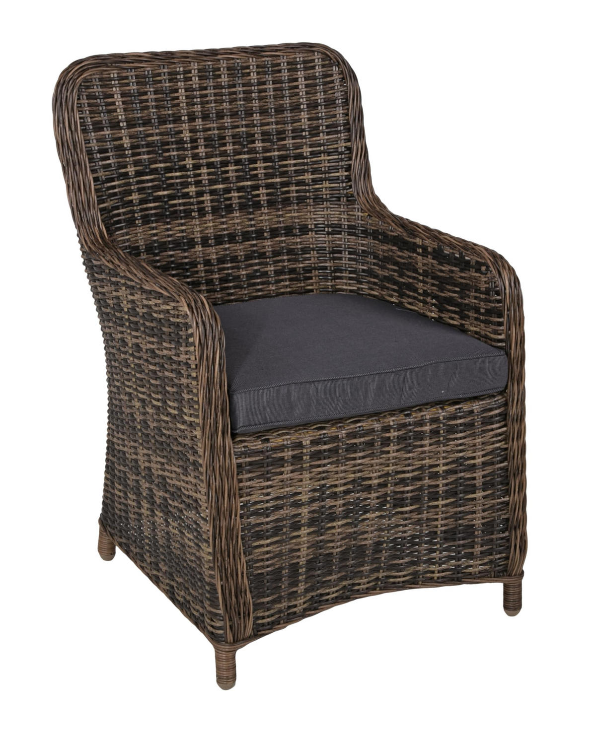 GARTEN-SITZGRUPPE Milan 5-teilig Gartenmöbel-Set - Braun, Kunststoff - DELUKE