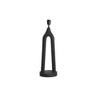 TISCHLEUCHTE XITTA Ø20x55 cm, Holz, Schwarz - Schwarz, Holz (20/20/55cm) - Light & Living