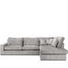 ECKSOFA RECHTS IMPERA Modern 4/5 Sitzer, Hellgrau - Hellgrau, Textil (314/224cm) - KONSIMO®