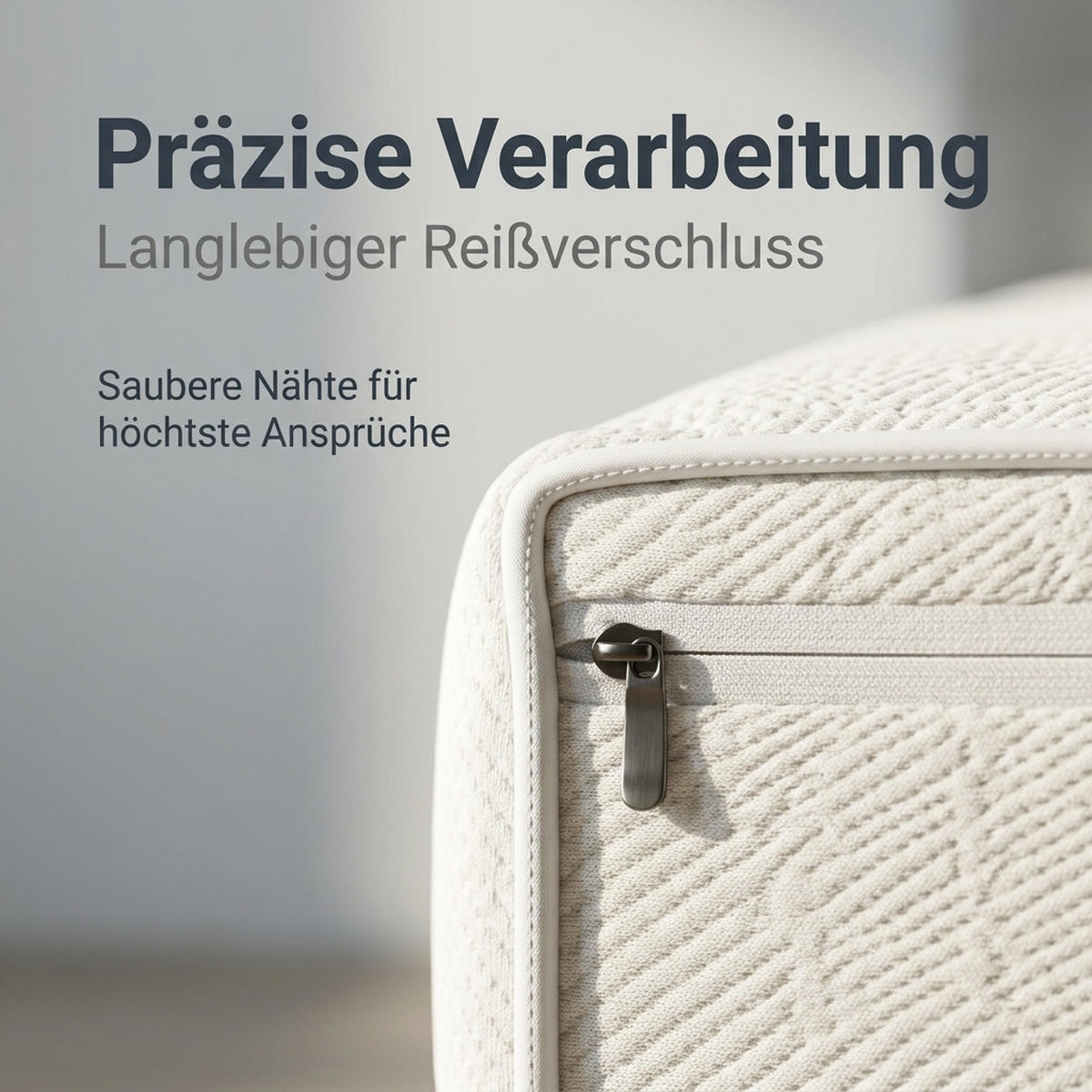 KALTSCHAUMMATRATZE 140/200 cm Weiß Höhe 20cm - Weiß, Textil (140/200cm) - Oxeza