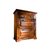 KOMMODE Akazie 80x45x100 honig lackiert OXFORD #0904 - Braun, Holz (80/100/45cm) - Massivmoebel24