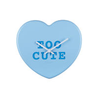 WANDUHR Heart Candy 27/30/27 cm - Blau, Kunststoff (30/27/27cm) - Karlsson