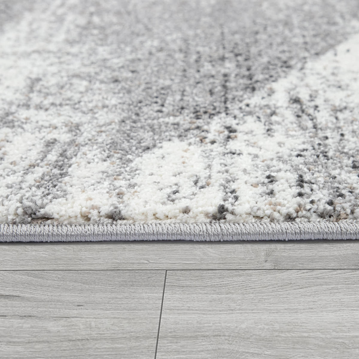 TEPPICH Kurzflor Farbverlauf Wohnzimmer schmutzabweisend Grau Rechteckig 200x290 - Grau, Textil (200/290cm) - KADIMA DESIGN