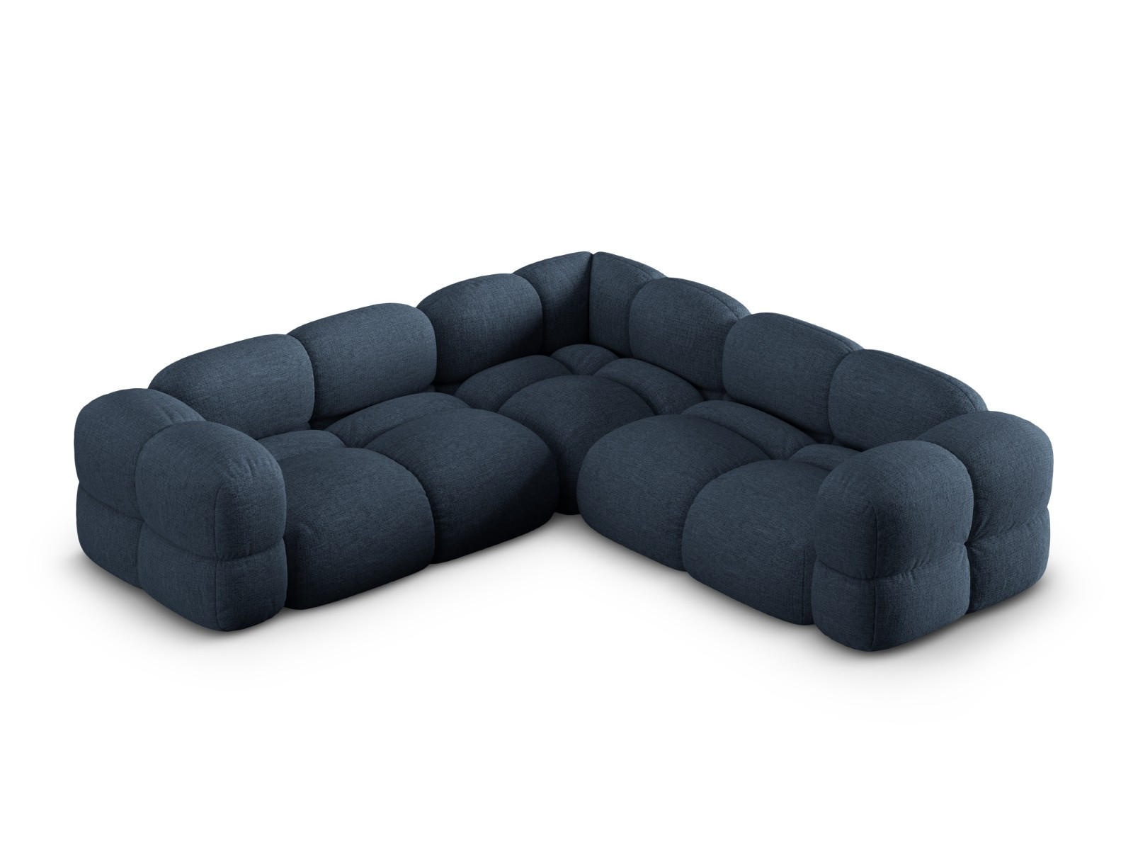Cosmopolitan Design Wendbares-Ecksofa Dunkelblau 250x250 cm