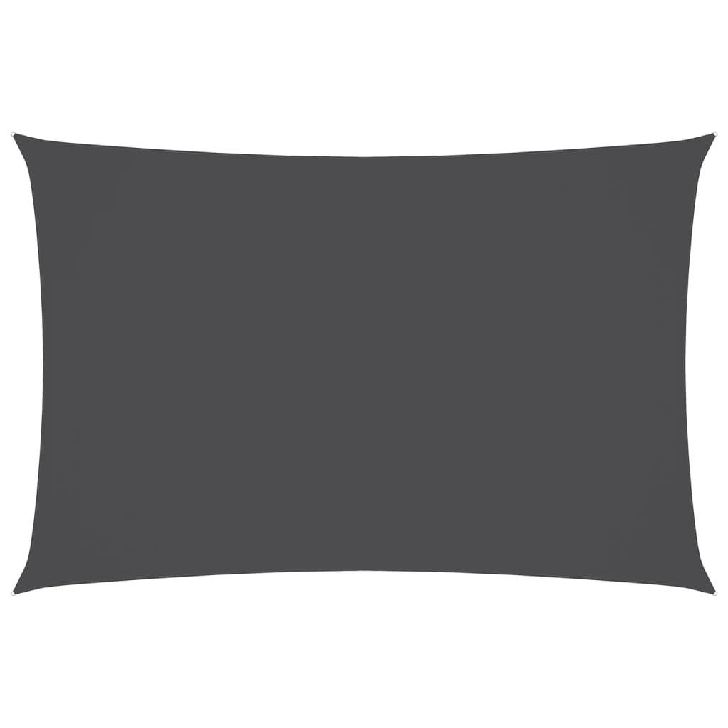 SONNENSEGEL Oxford-Gewebe Rechteckig 6/8 M Anthrazit - Anthrazit, Textil (600/800cm) - vidaXL