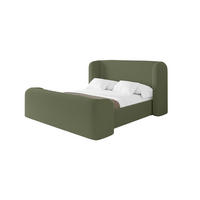 POLSTERBETT mit Bettkasten, Fußteil und Lattenrost, Boxbett ohne Matratze - ESTI-Z 160x200 Grün - Grün, Holzwerkstoff/Textil (160/200cm) - ALTDECOR