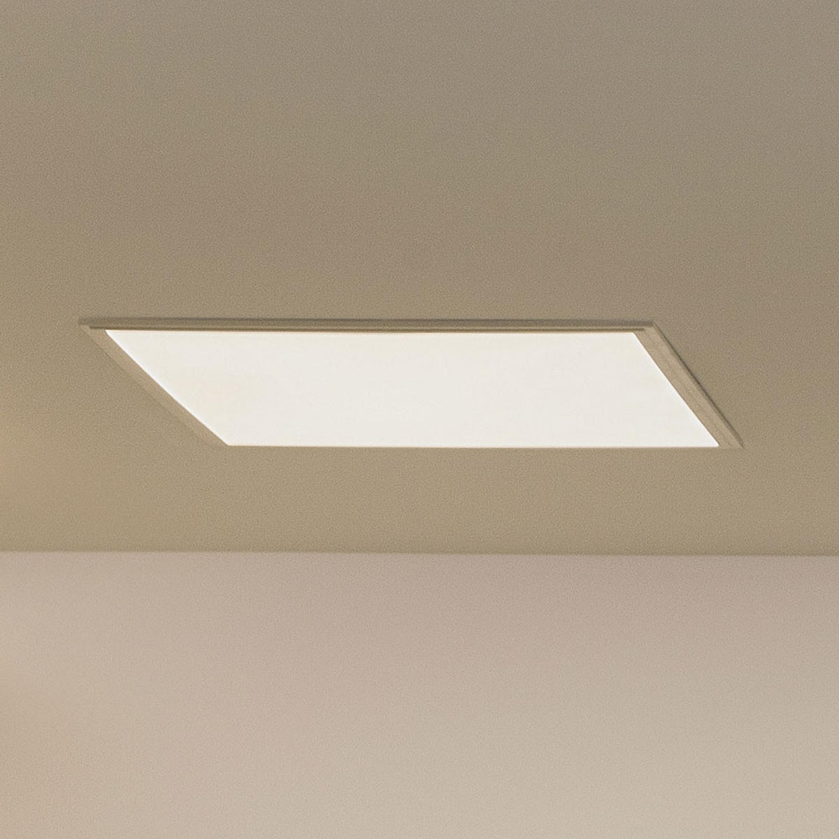 LED EINBAU PANEL Aluminium Weiß - Weiß, Metall (59.5/59.5/3.3cm)