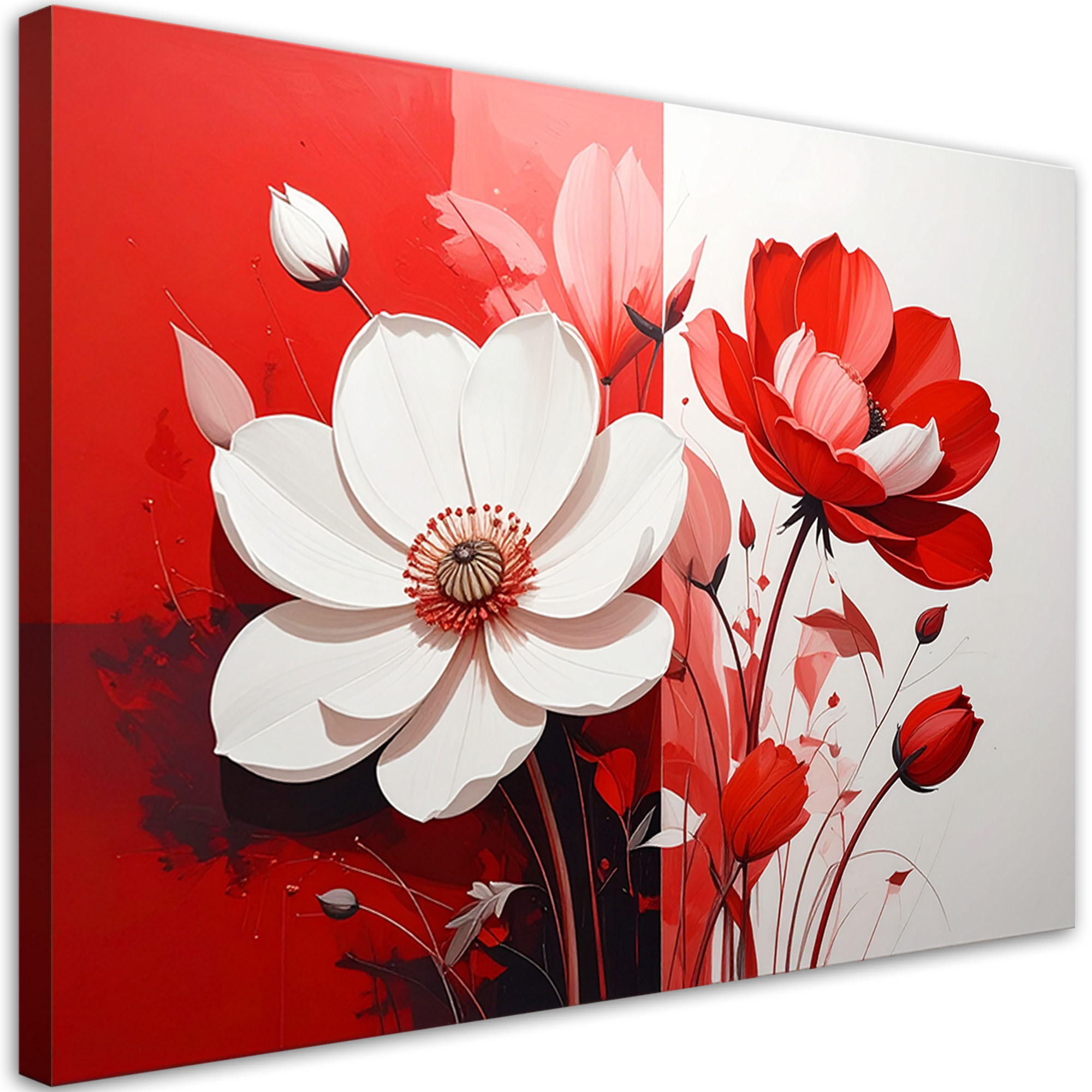 Feeby Wandbild, Rot 120x80 cm