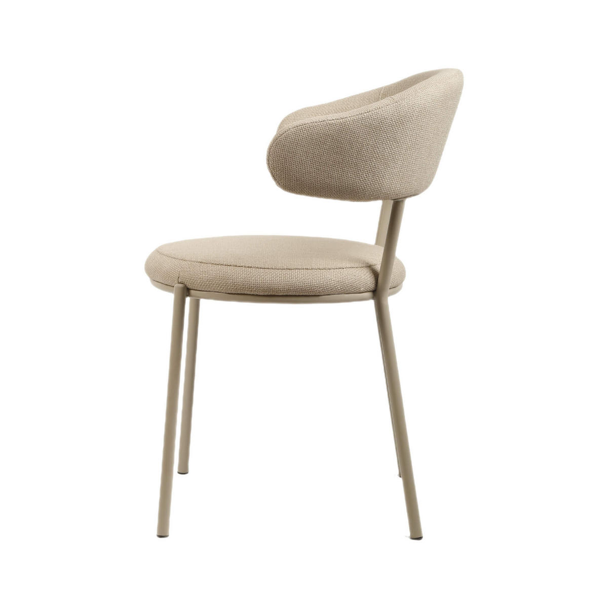STÜHLE 2er Set Beige 57,5/47,5/80,5 cm - Beige, Textil (47.5/80.5/57.5cm) - Mobili Rebecca